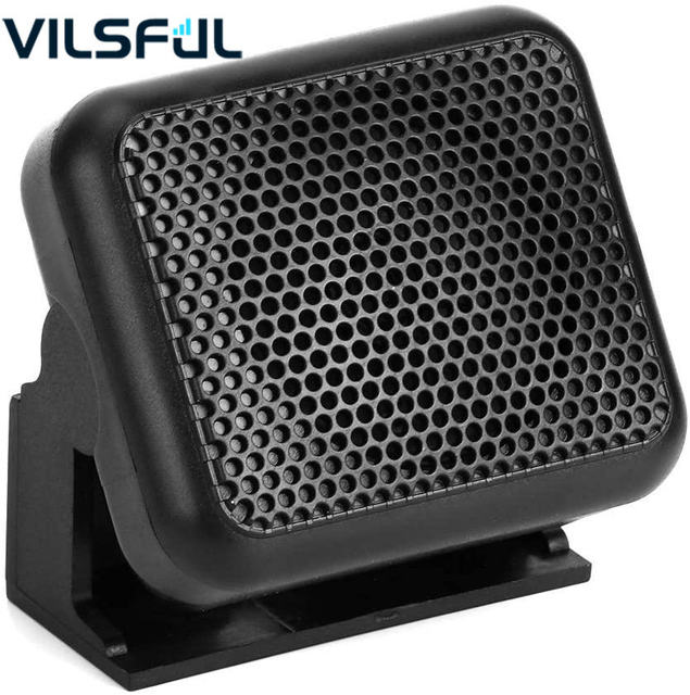 Mini Vehicle-Mounted External Speaker 3.5mm Jack 3W/5W Loud Clear Sound Heavy Duty CB Ham Radio Car Walkie Talkie High Noise