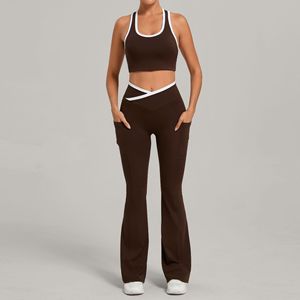 PASUXI Novità 2026 Abbigliamento Sportivo Autunnale Tuta Personalizzata a Due Pezzi <span class=keywords><strong>con</strong></span> Logo Set da Palestra e Yoga Abbigliamento Fitness da <span class=keywords><strong>Donna</strong></span> - Product Image 2