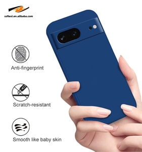 Funda protectora de silicona líquida lisa de Color sólido para <span class=keywords><strong>Google</strong></span> <span class=keywords><strong>Pixl</strong></span> 7A 6A funda de teléfono anticaída para Goole Pixel 6 7 8 Pro - Product Image 4