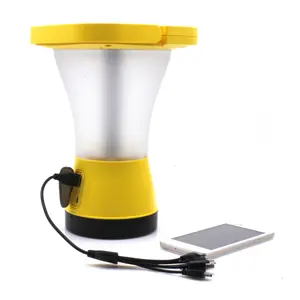 Portable 360 Degree outdoor solar lighting system with mobile Phone Charger 3 difference brightness flash camping Solar Lantern