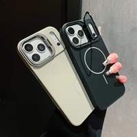 Coque en silicone antichaleur Armor pour iPhone 18 17 17 Air 16 14 15 Plus 13 12 11 Pro Max XR XS MAX avec support magnétique