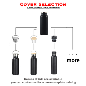 Produzione Diretta in Fabbrica, Bottiglia d'Acqua in Acciaio Inox 304 a Doppia Parete Sottovuoto, 350ml 750ml 1000ml, Senza BPA, con Coperchio in Bambù - Product Image 6