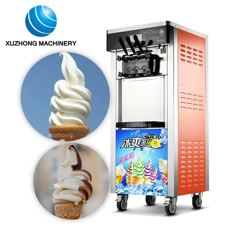 अच्छी गुणवत्ता वाणिज्यिक इकरंगा आइस क्रीम मशीन/नरम मलाईबर्फ़ निर्माता