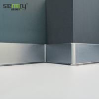Plinthe en alliage d'aluminium de qualité supérieure, durable et imperméable, pour la protection des murs et des sols des hôtels et des bâtiments commerciaux