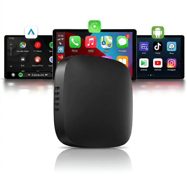 CarPlay Ai Box Portable Wireless Android Auto Dongle Netflix/Youtube Streaming Adapter Phone Mirror Link GF-425 1 Year Warranty