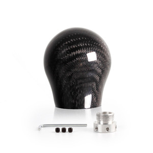 Carbon Fiber Gear <b>Shift</b> <b>Knob</b> 58mm Automatic Transmission Ergonomic Car Modification Part SFN135 - Product Image 3