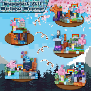 Costruzioni Magnetiche in Plastica Blocchi e Piastrelle Giocattoli Educativi di Architettura e STEM Sensoriali per Regali di Compleanno per <span class=keywords><strong>Bambini</strong></span> - Product Image 2