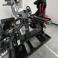 Cockpit de simulation de course automobile professionnel GT1, chaise de jeu avec mouvement dynamique, cockpit de simulation de course en aluminium 4080
