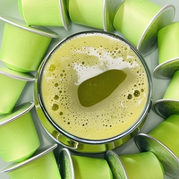 Boîte de voyage de 10 capsules de matcha latte, dosettes de thé vert, portions individuelles pour machine à expresso, stock en gros