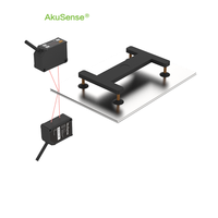 Sensor pergeseran Laser Akusense MLD25 Analog akurasi tinggi 4 ~ 20 MA 0.01mm-200mm jarak pengukuran Sensor fotolistrik optik