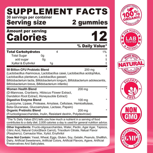 Oem Private Label Vrouwen Probiotische Vitaminen Gummies Met Cranberry Voor Urine En Vaginale Gezondheid Spijsvertering En Immuunondersteuning - Product Image 2