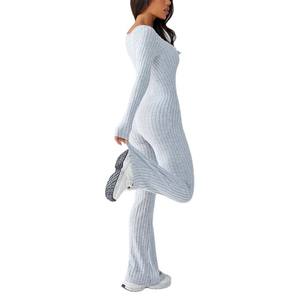 Monos Deportivos Casuales de Manga Larga para Mujer con Logotipo Personalizado, Conjuntos de Yoga y Gimnasio de Una Pieza con Control de Abdomen y Ajuste Delgado - Product Image 2