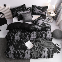 Meilleure vente luxe nouveau design célèbre marque marbre Texture impression maison housse de couette ensemble de literie 3 pièces