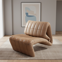Fauteuil inclinable multifonctionnel moderne en PU de style italien DeSede, avec mousse élastique haute densité et structure métallique pour la maison