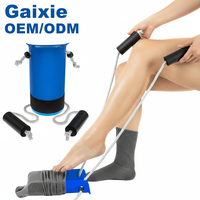 Gaixie Aide à la mise et au retrait de chaussettes multicolore, avec cordon réglable et prise souple, outil d'assistance pour chaussettes et pour faciliter le port des bas.