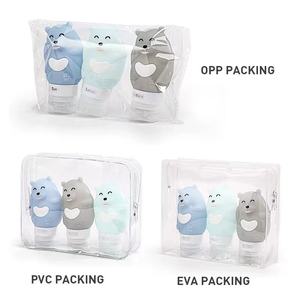 Bonita botella de viaje portátil de oso de silicona de 80ml para el cuidado de la piel, suero, mascarilla, Gel de ducha, loción, espacio vacío, pestañas postizas - Product Image 2