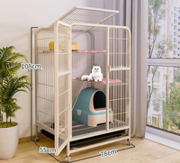 Offre Spéciale : Grande Cage Solide pour Chat, Villa à Trois Niveaux, Super Espace Libre, Maison de Luxe pour Chat, Vente en Gros