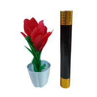 1set de baguette magique se transforme en quatre cannes à fleurs en tours de magie de scène Magia Mentalisme Illusion Gimmick Props Magician