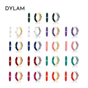 Aretes de Plata de Ley 925 Hipoalergénicos Dylam, Material Seguro para Bebés, Aretes de Zirconia Redondos Transparentes para Bebés - Product Image 4