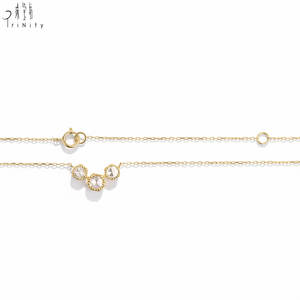 Collier pendentif losange en or jaune massif 18 carats avec diamant naturel taille rose, design antique de haute qualité, pour femme, idéal comme cadeau - Product Image 2