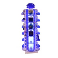 Bestseller Acryl USB Kabel Telefon Ladegerät Display Stand mit LED drehbarem Plexiglas Stand Display für Electronic Store