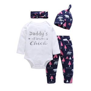 Ropa de Invierno al por Mayor para Niños, Trajes de Algodón con Estampados para Bebés Niñas, Pantalones de China - Product Image 1