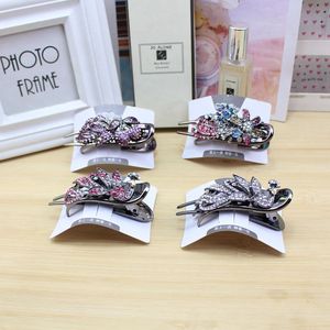 Pinza de Pelo Estilo Coreano con Pedrería, Adorno para el Cabello de Mujer, Regalo, Verano 2021, Origen Yiwu, Plástico, Artesanía Manual - Product Image 1