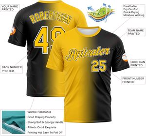 T-shirt de baseball personnalisé à dégradé, maillot d'équipe de softball, pull de sport personnalisé, uniforme unisexe sans manches pour adulte - Product Image 2