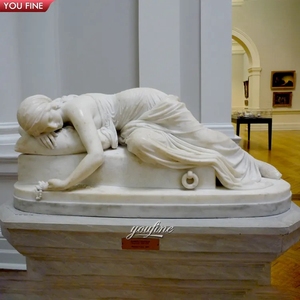 Statue de <span class=keywords><strong>sculpture</strong></span> en <span class=keywords><strong>marbre</strong></span> de Raphaelle Monti grandeur nature représentant une dame agenouillée avec un <span class=keywords><strong>voile</strong></span> - Product Image 6