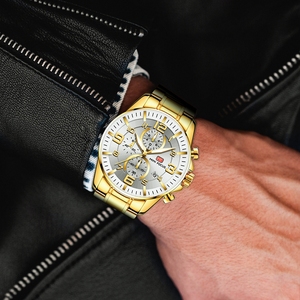 MINI FOCUS Usine Vente Directe <span class=keywords><strong>Nouveauté</strong></span> Top Marque Arrivée Chronographe Prix Bas Montres À Quartz Hommes Bande En Acier Inoxydable MF0278G - Product Image 2