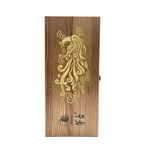 Wooden Wine <b>Box</b> With Video Display <b>Pine</b> Wood Rectangle Custom Made Handmade Storage For Beverage YH0097 - Product Image 2