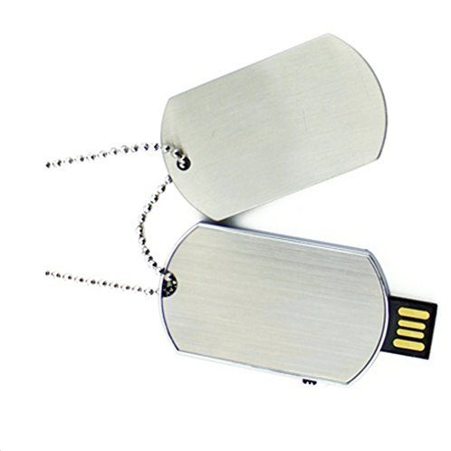 Custom Promo Gift Necklace Dog Tag Shape 1Gb 2Gb Usb Flash Drive Pendrive Memory Stick 4Gb 8Gb 16Gb 64Gb Nameplate Pen Drive