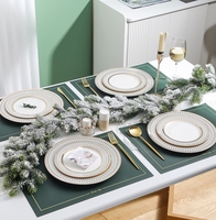Service de table moderne de style nordique pour fêtes et tables, service de table pour fêtes, assiettes en céramique pour anniversaire, service de table, vaisselle