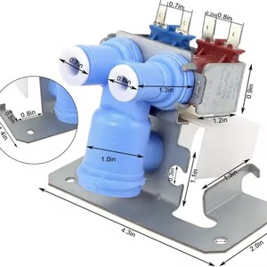 Valve d'entrée d'eau pour réfrigérateur GE WR57X10051, électrique, en plastique, installation facile, pièce 00410 - Product Image 2