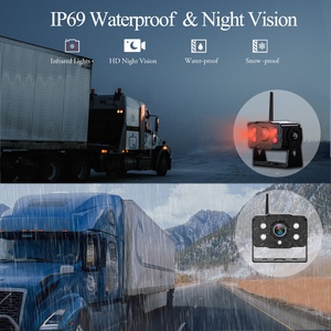 Không dây xem phía sau xem máy ảnh rõ ràng tầm nhìn ban đêm HD 1080P 7 ''cảm ứng Key Monitor đối với Trailer Camper Motorhome - Product Image 3