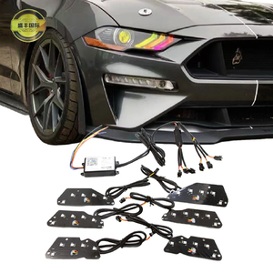 2018-2020 pour <span class=keywords><strong>Ford</strong></span> <span class=keywords><strong>Mustang</strong></span> DRL <span class=keywords><strong>LED</strong></span> Board RGB Chasing Turning Signal <span class=keywords><strong>LED</strong></span> Strip Switchback Daytime Running Light New Condition - Product Image 1
