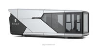 Maison conteneur capsule spatiale moderne et chic, préfabriquée et modulaire, pour hôtel de luxe, hôtel-restaurant et glamping en resort
