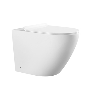Nouveau style européen sans rebord en céramique blanche accrocher toilette Wc Suspendu Wc ensemble de toilette - Product Image 1