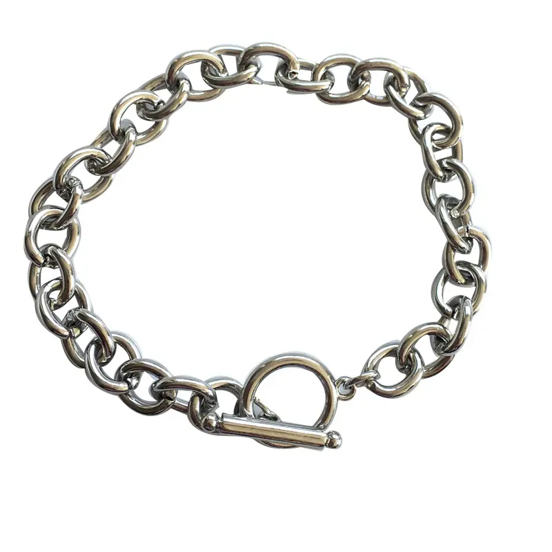Wholesale Fashion Bracelets Metal Hiphop Style Bracelets Jewelry Alloy Link Chain Bracelets Punk for Women Men Gift
