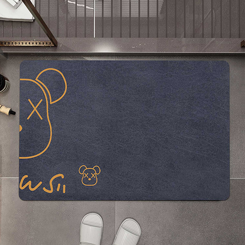 Golden Half Bear - Navy Blue