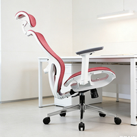 Chaise de bureau ergonomique en maille avec accoudoirs 3D en PU, soutien lombaire, pivotante et réglable en hauteur pour usage domestique ou professionnel