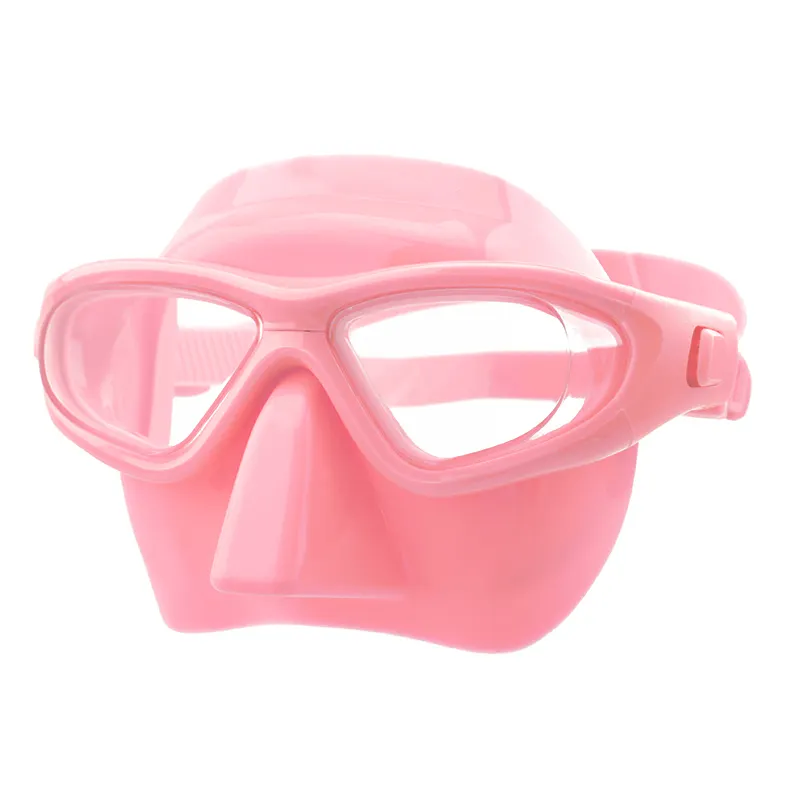 ALOMA Hot selling light silicone PC lens low volume diving gear swim goggles diving mask