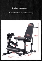 Équipement de fitness pour les jambes, machine à pousser les hanches à quatre têtes, double fonction, pour salle de sport commerciale