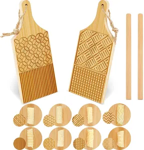 Geling Großhandel Pasta Bambus Schneide brett benutzer definierte Logo reiben Nudeln Schneide brett mit Nudel holz