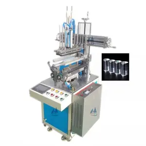 Máquina de soldadura semiautomática de cilindro ultrasónico, caja de cilindro de plástico PET transparente, máquina de envoltura plegable
