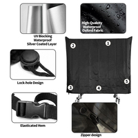 Housse de protection pliable pour table de ping-pong d'extérieur – Vente en gros – Tissu polyester anti-UV et résistant aux intempéries avec sangles élastiques et boucles