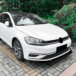 Alerón Delantero y Spoiler para Volkswagen Golf 7.5 Mk7.5, Textura de Fibra de Carbono, Material ABS Negro Piano, 2017-2019 - Product Image 4