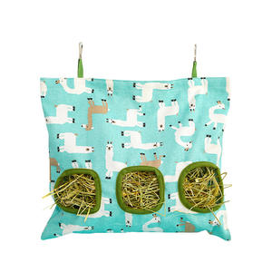 Bolsa de Alimentación para Conejos y Cobayas de Gran Capacidad, Ecológica, de Algodón Impermeable IPX5, Forma Cuadrada, con Estampado Animal - Product Image 4