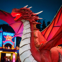 Statue de dragon animatronique de grande taille modèle de dragon géant de dinosaure mécanique artificiel à vendre