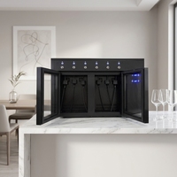 Distributeur automatique de vin rouge avec système de contrôle de température pour 6 bouteilles